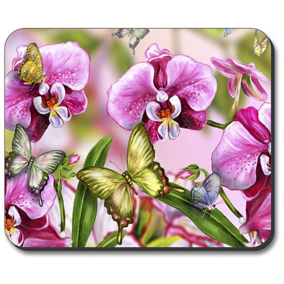Art Plates brand Mouse Pad - Frog & Butterflies