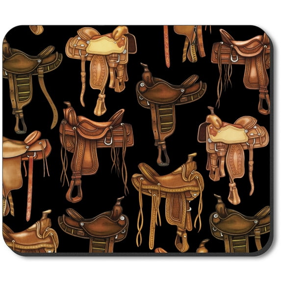 Art Plates brand Mouse Pad - Saddles