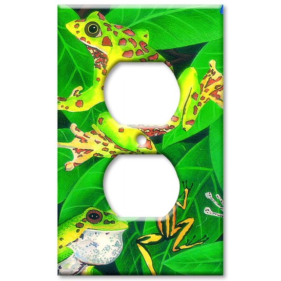 Art Plates brand - Outlet Cover Wall Plate - Frogs