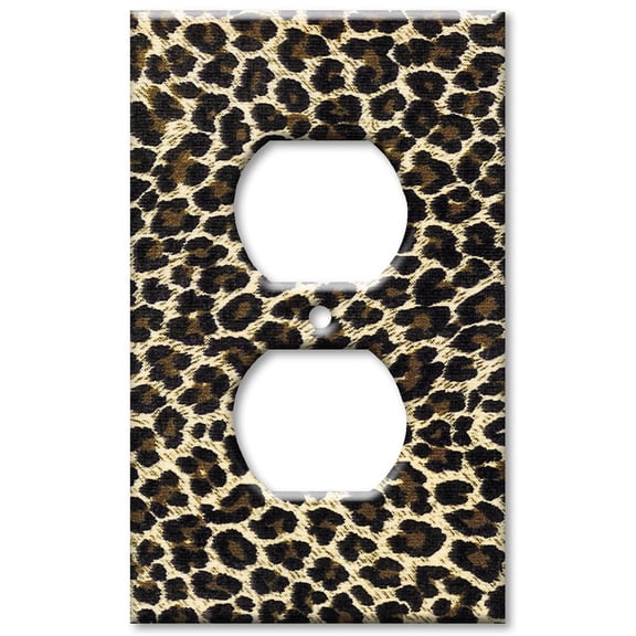 Art Plates brand - Outlet Cover Wall Plate - Leopard Print