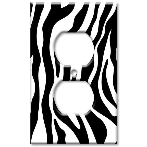Art Plates brand - Outlet Cover Wall Plate - Zebra Print