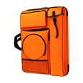 thumbnail image 1 of Art Portfolio Case,Art Portfolio Bags Carry Case Art Supplies Tote, Backpack Bag with Pockets Handle Organizer,Student Carrying Storage Bag Artwork Poster Board,Project Drawing Orange, 1 of 8