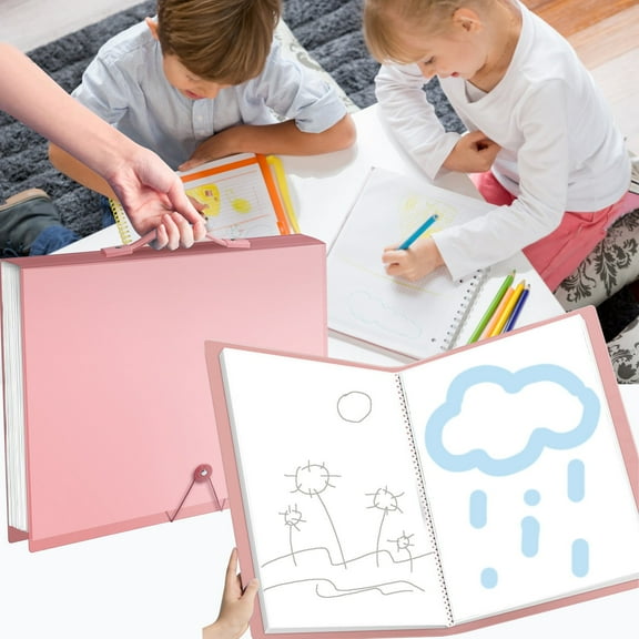 Art Portfolio Folder Under $5! Yannianjz Large Art Portfolio Folder, 30 Pockets 60 Pages Artist Portfolio, Clear Plastic Sleeves Presentation Storage Binder