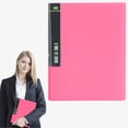 thumbnail image 1 of Art Portfolio Folder, 9x12 Inch Presentation Book with 40 Pockets, Rose Red, 1 of 9