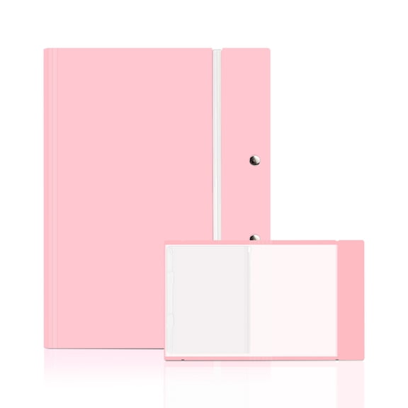 Art Portfolio Folder, Professional Presentation Display Book with Clear Acid-Free Sleeves for Artwork, Documents, Certificates and Keepsakes, Durable Storage Organizer,Pink