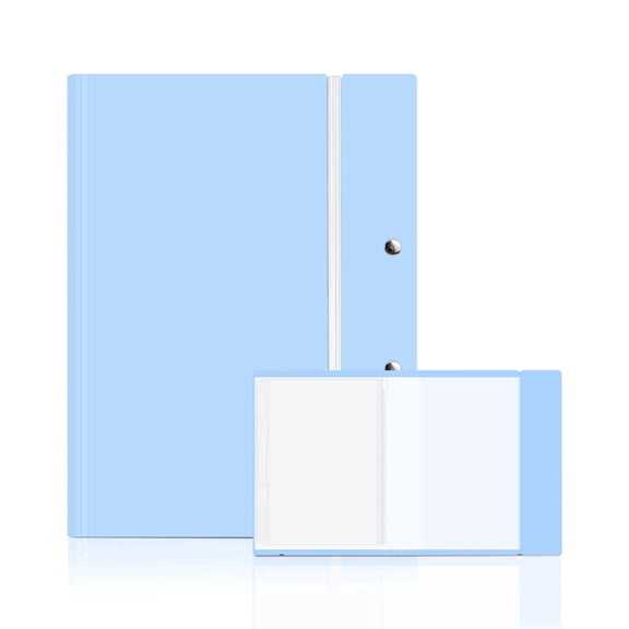Art Portfolio Folder, Professional Presentation Display Book with Clear Acid-Free Sleeves for Artwork, Documents, Certificates and Keepsakes, Durable Storage Organizer,Blue