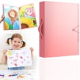 thumbnail image 1 of Art Portfolios 11.81*17.32 Inch, Large Portfolio Folder Display, Heavy Duty Art Portfolio Folder with Clear Sheet Protectors, Presentation Book for Paintings, Drawings & Creative Works, Pink, 1 of 7