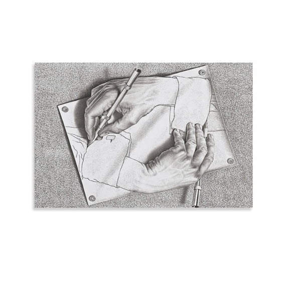 Art Poster MC Escher,Relativity Lattice Aesthetic Room Poster(12) Wall Art Picture Painting Poster Canvas Print Posters Artworks Bedroom Living Room Decor 12x18inch(30x45cm)