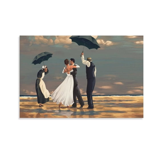 Art Poster The Singing Butler Jack Vettriano Artwork Canvas Print Home Wall Decor Posters (2) Canvas Wall Art Prints for Wall Decor Room Decor Bedroom Decor Gifts Posters