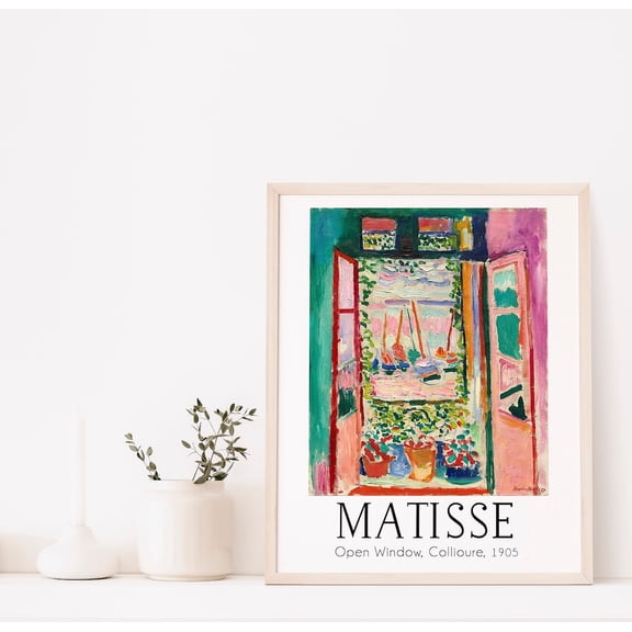 Art Poster, The Open Window Museum Poster, Gallery Poster, Home Decor, High Quality Poster, Vintage, Unframed Canvas Size 8x12