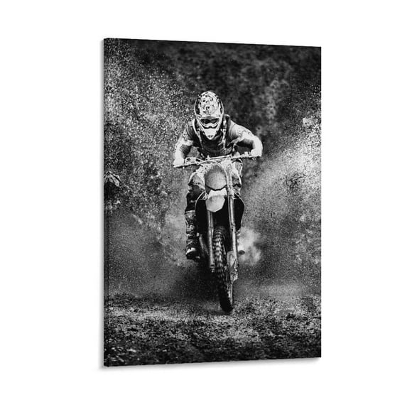Art Posters Black And White Motorcycle Vintage Posters Poster Decorative Painting Canvas Wall Art Living Room Posters Bedroom Painting