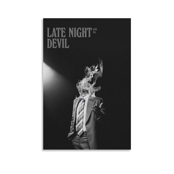 Art Posters Late Night with The Devil Movie Posters Poster Decorative Painting Canvas Wall Art Living Room Posters Bedroom Painting