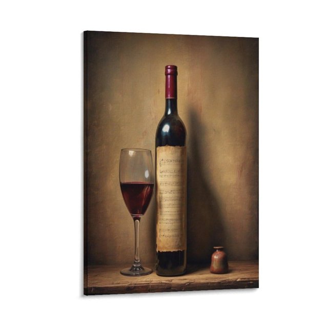 Art Posters Red Wine And Goblets Vintage Posters Poster Decorative