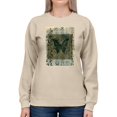 thumbnail image 1 of Art Print Butterfly Sweatshirt Women -Elena Ray Designs, Female XX-Large, 1 of 4