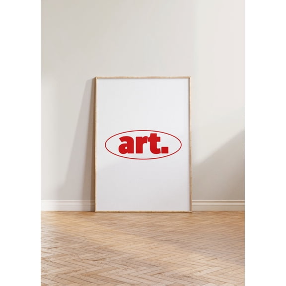 Art Print Print, Bold Typography Print, Retro Wall Art, White Red Green Blue Orange Typographic Print, Vintage Print, Living Room Art Decor Home Decor #1630, 8x12 UNFRAMED