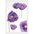 thumbnail image 1 of Art Print: Purple Poppies on Snow by India  Purry, 1 of 3