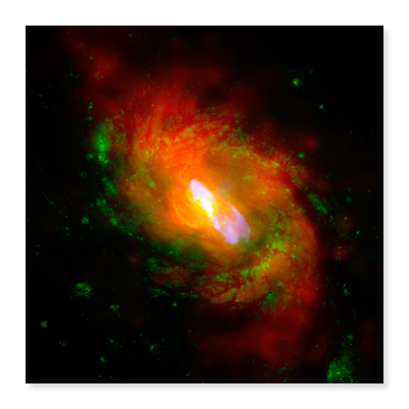 Art Print (Unframed), A Composite Image of NGC 1068 by NASA, 16" x 20"