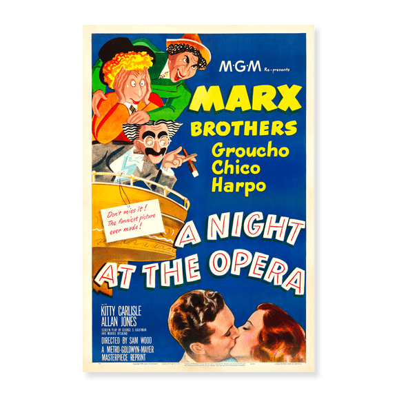 Art Print (Unframed), A Night at the Opera, 1948 by Vintage Hollywood Archive, 16" x 20"