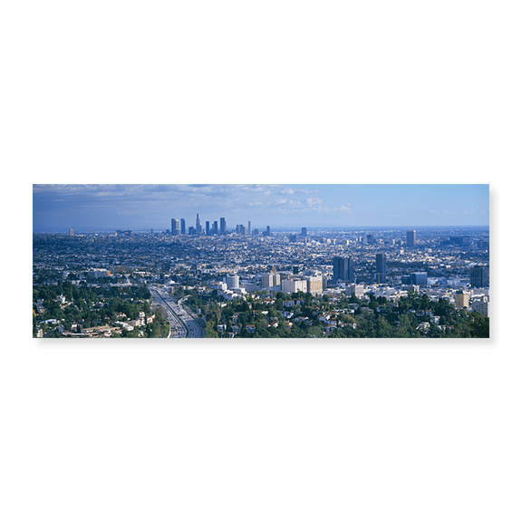 Art Print (Unframed), Aerial view of a city by Panoramic Images, 24" x 8"