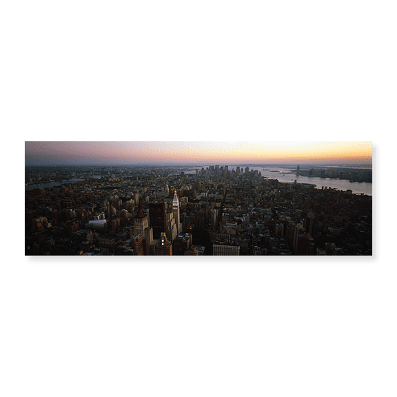Art Print (Unframed), Aerial view of a city by Panoramic Images, 24" x 8"