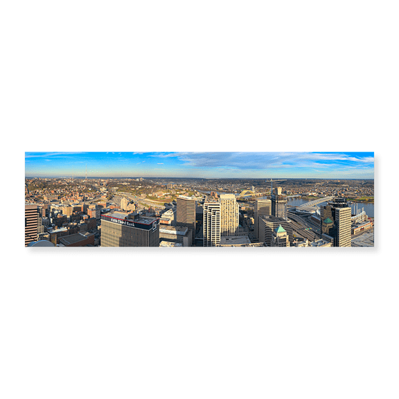 Art Print (Unframed), Aerial view of a city by Panoramic Images, 24" x 8"