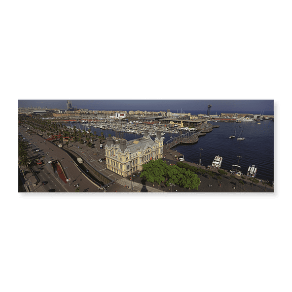 Art Print (Unframed), Aerial view of a city by Panoramic Images, 24" x 8"