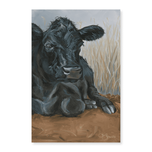 Art Print (Unframed), Angus Cow by Hollihocks Art, 18" x 24"