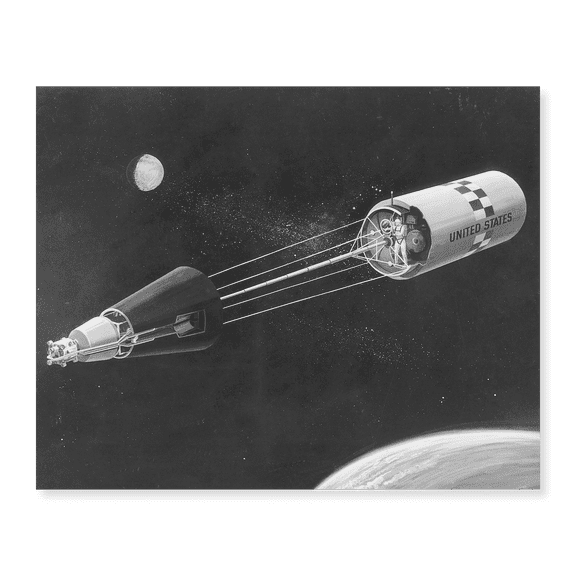 Art Print (Unframed), Artist Concept Shows a Manned Space Laboratory by NASA, 16" x 20"