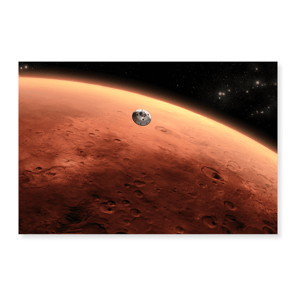 Art Print (Unframed), Artist Concept of NASA's Mars Science Laboratory spacecraft approaching Mars by NASA, 16" x 20"