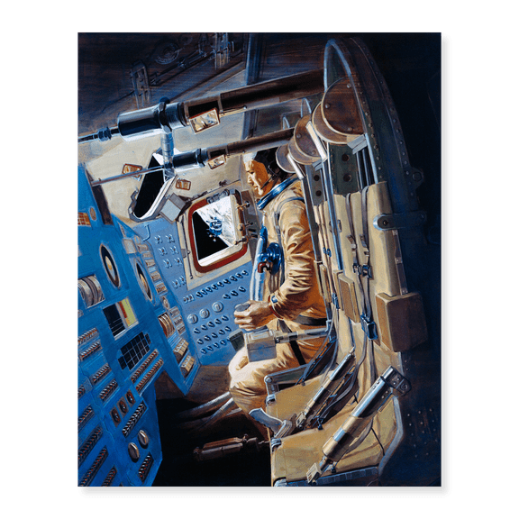 Art Print (Unframed), Artists Concept of the Apollo 12 Command Module 1969 by NASA, 18" x 24"