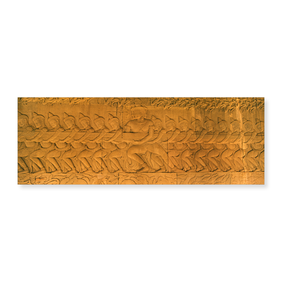 Art Print (Unframed), Bas relief in a temple by Panoramic Images, 24" x 8"