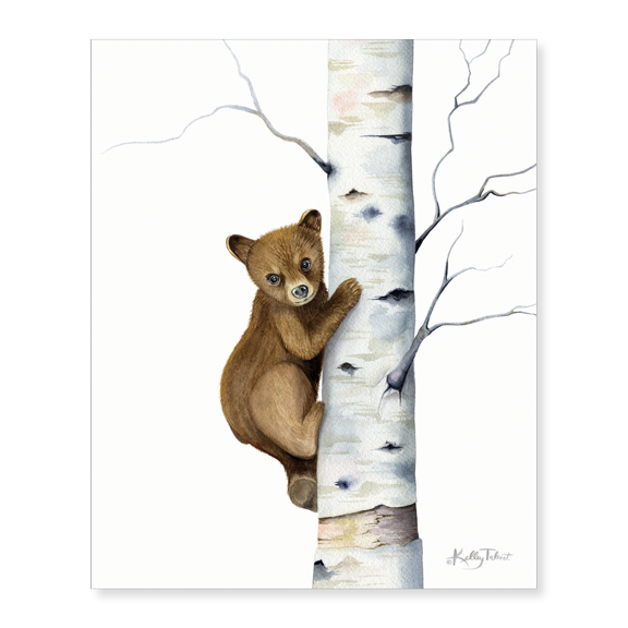 Art Print (Unframed), Bear Up a Tree by Kelley Talent, 16" x 20"