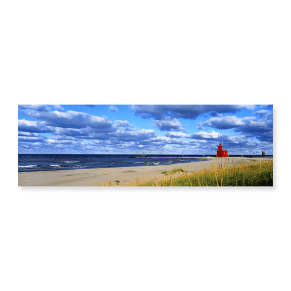 Art Print (Unframed), Big Red Lighthouse by Panoramic Images, 30" x 10"