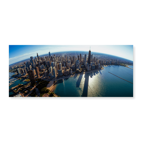 Art Print (Unframed), Bird's eye view of Chicago by Panoramic Images, 15" x 24"