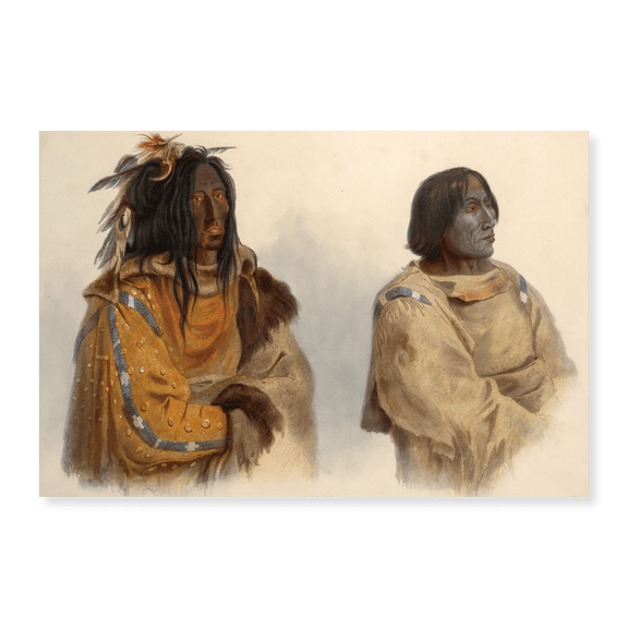 Art Print (Unframed), Blackfoot chief and Peikann chief by Karl Bodmer, 16" x 20"