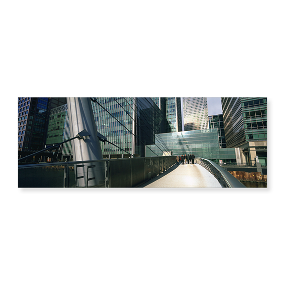 Art Print (Unframed), Bridge in front of buildings by Panoramic Images, 24" x 8"