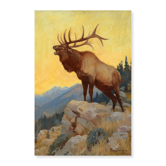 Art Print (Unframed), Bugling Elk by Philip R Goodwin, 18" x 24"