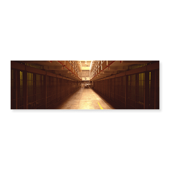 Art Print (Unframed), Cell Block In A Prison by Panoramic Images, 24" x 8"
