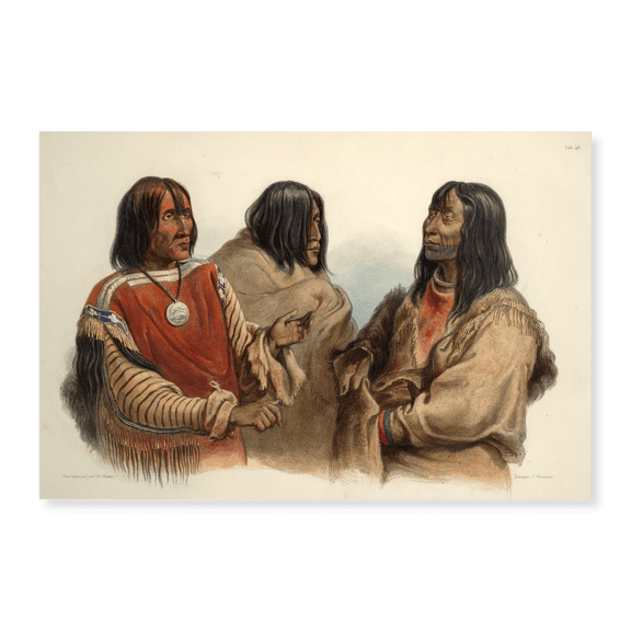 Art Print (Unframed), Chief of the Blood indians War chief of the Piekann indians and Koutani indian by Karl Bodmer, 16" x 20"
