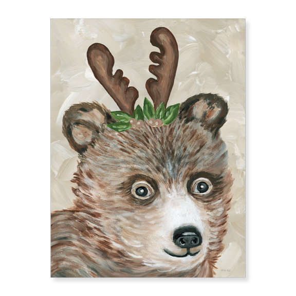 Art Print (Unframed), Christmas Bear by Cindy Jacobs, 18" x 24"