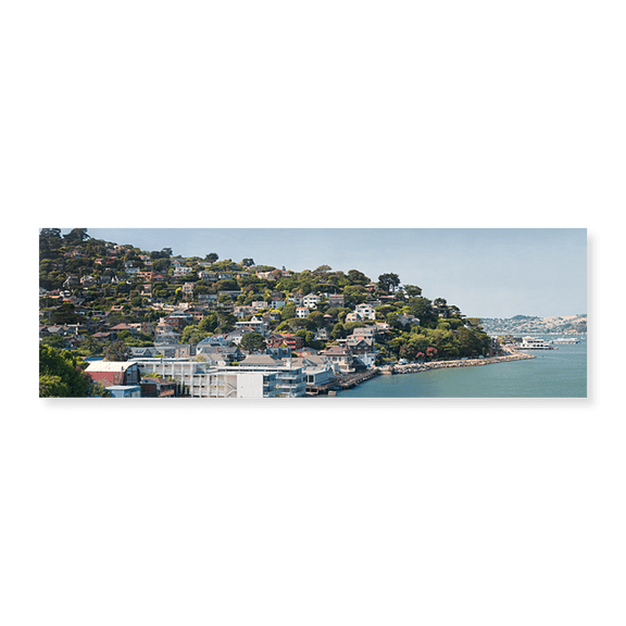 Art Print (Unframed), City at the waterfront by Panoramic Images, 24" x 8"