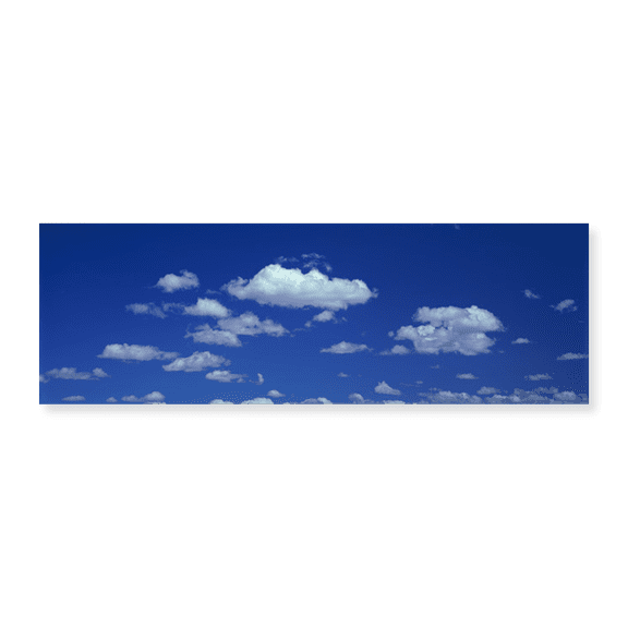 Art Print (Unframed), Clouds against a deep blue sky by Panoramic Images, 30" x 10"