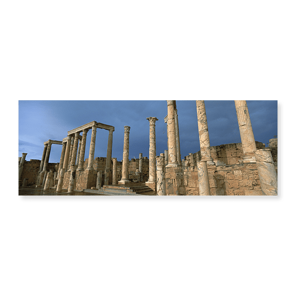 Art Print (Unframed), Columns of buildings in an old ruined Roman city by Panoramic Images, 24" x 8"