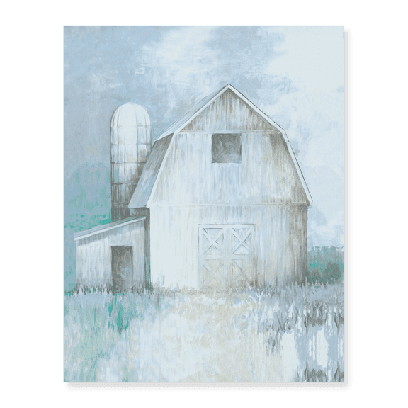 Art Print (Unframed), Country Barn and Silo by White Ladder, 18" x 24"