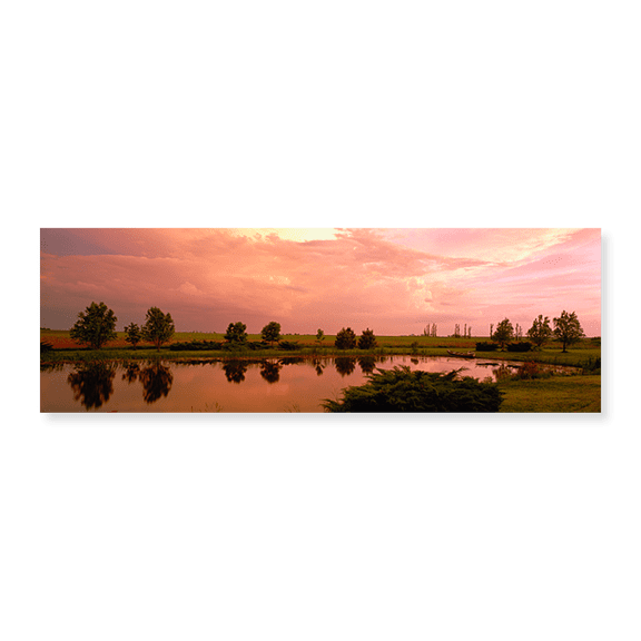 Art Print (Unframed), Country pond IL USA by Panoramic Images, 24" x 8"