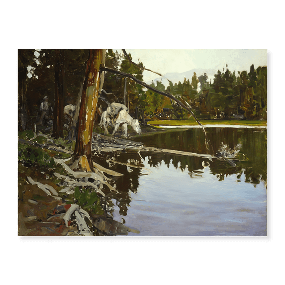 Art Print (Unframed), Cove in Yellowstone Park by Frank Tenney Johnson, 16" x 20"