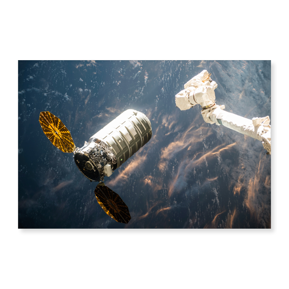 Art Print (Unframed), Cygnus Capture by the ISS by NASA, 18" x 24"