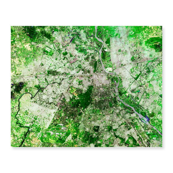 Art Print (Unframed), Delhi, India Viewed from Space by NASA, 16" x 20"