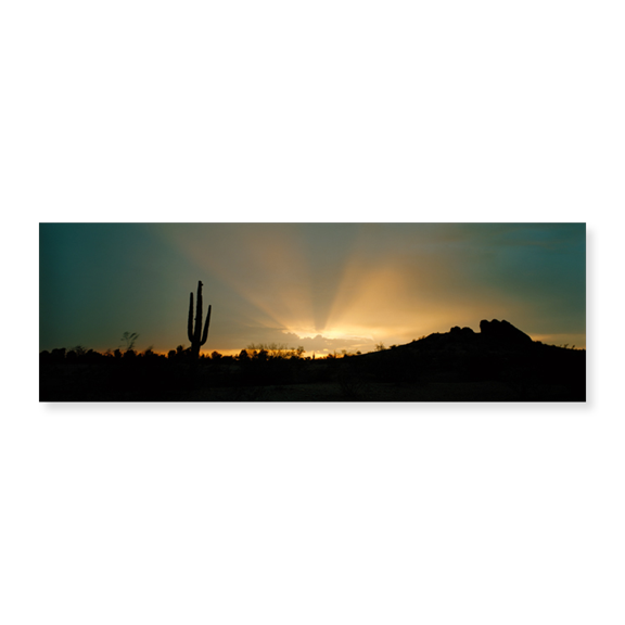 Art Print (Unframed), Desert Sun Beams by Panoramic Images, 24" x 8"