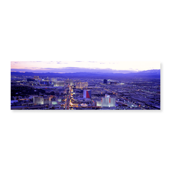 Art Print (Unframed), Dusk The Strip Las Vegas NV USA by Panoramic Images, 30" x 10"